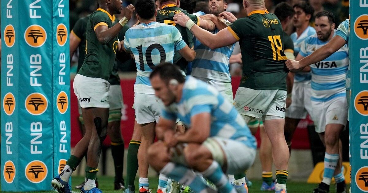 Южная Африка празднует победу в чемпионате по регби