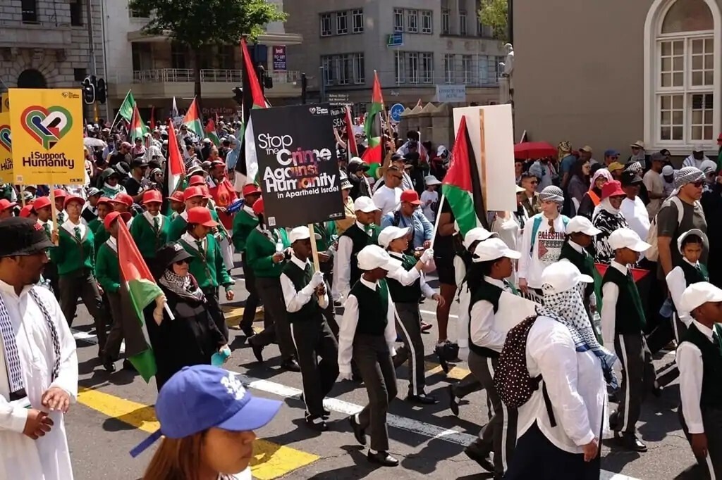 Протесты вспыхнули в Кейптауне в поддержку Палестины