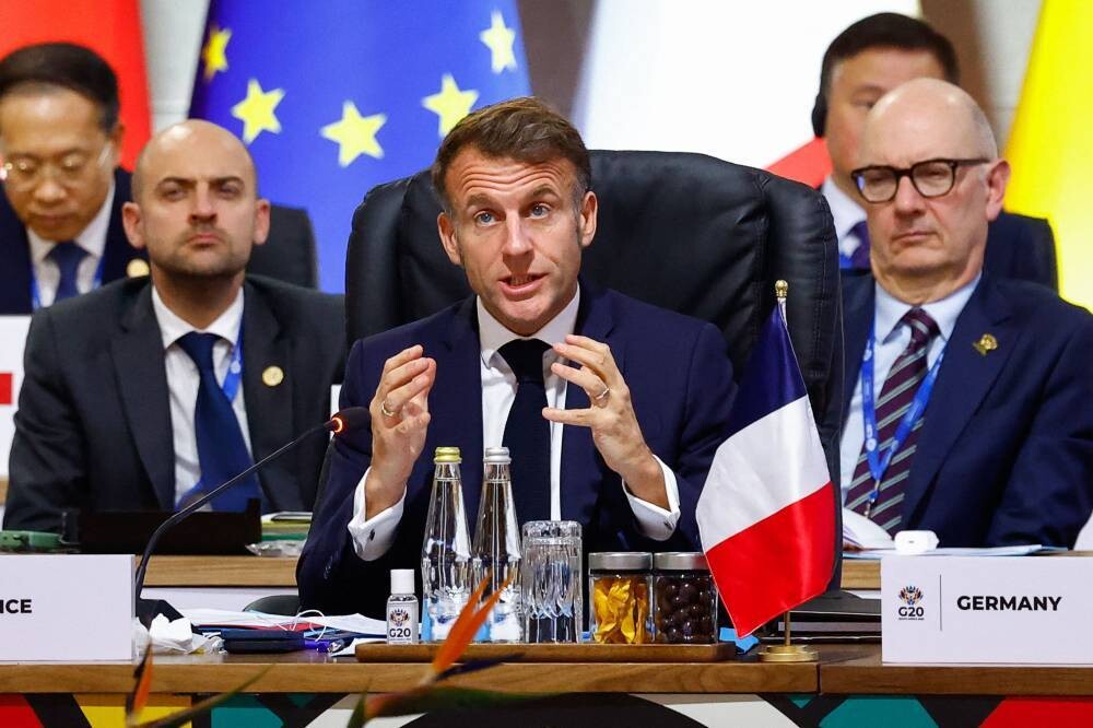 Macron warns G20 is in danger due to difficulties in solving global crises